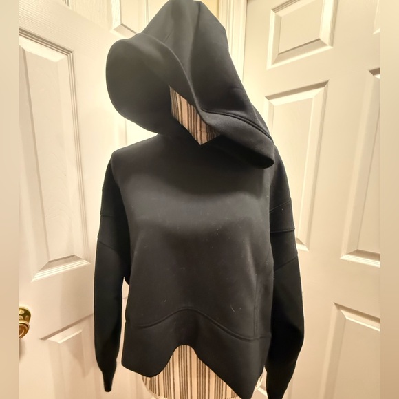 Abercrombie and Fitch YPB Neoknit Crop Hoodie Sweatshirt black large - Picture 5 of 11